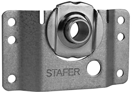 Schellenberg 10251 Muro con Cuscinetto a Sfera Maxi, Montaggio Rullo Ottagonale nel cassonetto per tapparelle avvolgibili, Grigio, Ø 42 mm