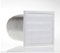 Deta 4884 Wall Vent Duct Kit with Gravity Grille (White) - 150mm