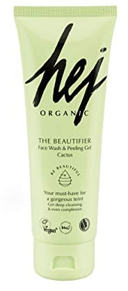 HEJ ORGANIC Gesichtsreinigung - sanftes Peeling Naturkosmetik, The Beautifier Face Wash & Peeling Gel, 125 ml