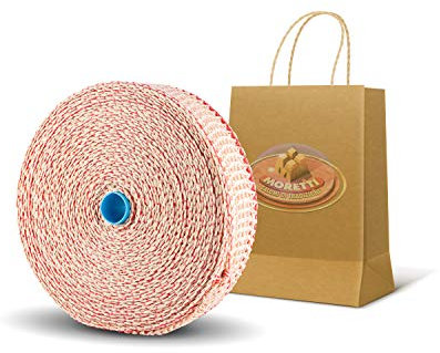 Moretti® | Rete Elastica Per Carne Insaccati Salumi | 10mt Lunghezza Totale | Ideale Per Affumicare E Stagionare | Diametro 6cm min 25cm In Massima Tensione