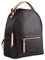 Bugatti Ella Rucksack klein für Damen, modischer Tagesrucksack aus Kunstleder, braun