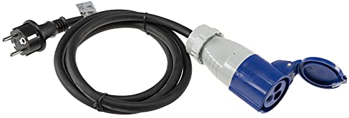 CEE Verlängerungskabel 1,5Meter IP44 Stecker Kupplung mit Schutzdeckel 230V I H07RNF 3G2,5 I IP44 I I Für Wohnwagen Camping Caravan Wohnmobil