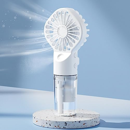 Orapink Handheld Fan with Water Mist Spray, Rechargeable Battery USB Mini Fan, Portable Mist Fan for Office, Home, Travel, Outdoor
