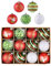 Valery Madelyn Weihnachtskugeln,12stück 8cm Christbaumkugeln Weihnachtskugel mit Geschenkpaket, Weihnachtsbaumschmuck Christbaumschmuck mit Aufhänger,deko Weihnachten,Thema Rot Grün Weiß