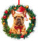 FLYAB Französische Bulldogge Weihnachten Ornament 2023 Französische Bulldogge Ornament für Weihnachtsbaum Französische Bulldogge Geschenke für Frauen Hund Weihnachtsbaum Ornament Geschenke für