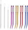 11 Stück Nähnadeln Einfädelhilfe Nähen Stricknadeln Garnnadel Set Stopfnadel Set Stumpfe Nadel mit Großen Augen Wollnadel zum Vernähen Garnstricknadeln Gebogene Spitze zum Stricken Häkeln