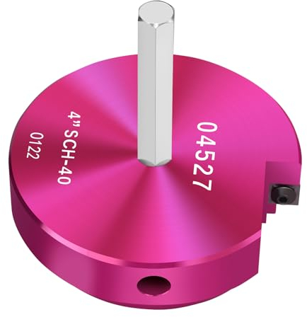 PVC Fitting Saver 10,2 cm Kopf, PVC-Rohrreibahle, PVC-Steckschlüsselschoner mit 3/8-Zoll-Sechskantschaft, Sanitär-Rohrschoner, PVC-Reibahle, Bohraufsatz für Sanitär, PVC-Reparatur, Sch.40, PVC-Rohr,