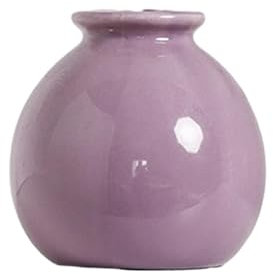 Duiaynke Keramik-Blumenvase, einzigartige Tischdekoration, minimalistischer Übertopf, Knospenvase, Blumenarrangement für Schlafzimmer, Bücherregal, Hochzeit, Büro (lila)