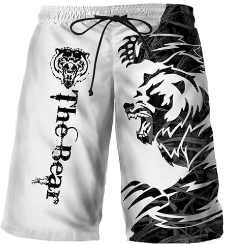 FULUJIDI Badehose Boardshorts Schwimmhose Badeanzug Shorts Bequeme Surfbrett Shorts Schnell Trockner Badeanzug Sport Trunks Männer Strands Horts 4XL 5