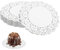 Mozeat Lens 150 Stück Tortenspitze Rund, 11.4cm（4.5 Zoll） Tortenpapier Weißes Spitzenpapier Kuchen Tortendeckchen Aus Papier Tortenunterlage für Hochzeit, Geburtstag, Kuchen, Desserts, Pizza