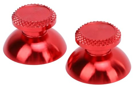 2 Stück Daumengriffe Joystick-Kappe Analog-Stick-Abdeckung for Daumengriffkappen for Handheld-Spielkonsolen-Controller (Rot)