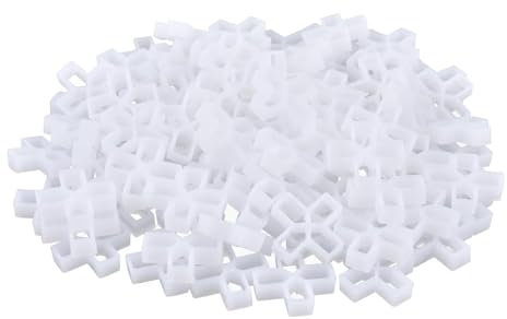 100 Pcs 10mm Tile Spacers,Patio Slabs Paving Slabs Brick Slips Packers Floor Slab Spacers Hard Plastic Cross Tiles Leveler Spacer Garden Tiling Kit Great Levellers,for Tile Leveling DIY Wall Tiler