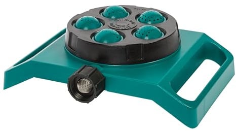 Gilmour Adjustable 5 Pattern Spot Sprinkler, Multi Pattern Sprinkler Head for Targeted Coverage in Flower Beds and Vegetable Gardens