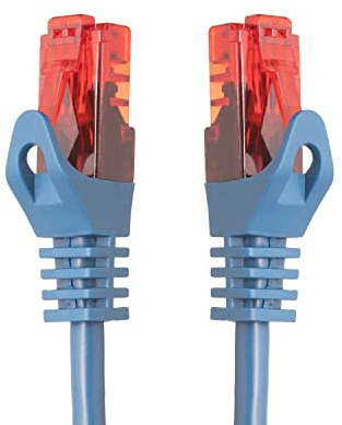 BIGtec 10m Gigabit Ethernet LAN Kabel Netzwerkkabel blau