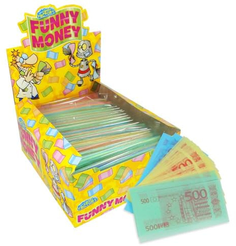 Crazy Candy Factory Edible Funny Money, 14 g (Pack of 24) | Edible Wafer Paper