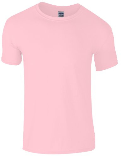 Gildan Childrens Unisex Soft Style T-Shirt (XS) (Light Pink)