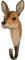 WILDLIFEGARDEN Wildlife Garden WG507 Haken Reh - Handgeschnitzter Tierhaken aus Holz und Metall - Sammlung Europäische Tiere
