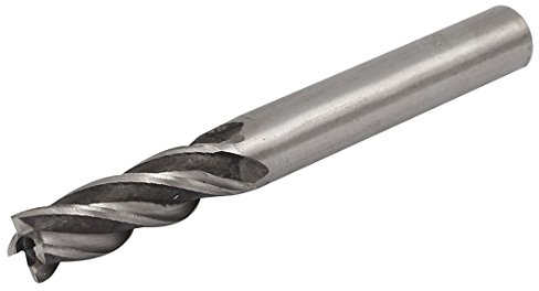 sourcing map 9mm Schneiden Dmr. 85mm lang HSS-AL 4-Flöte gerader Rundschaft Schaftfräser DE de