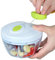 H.T Speedy Chopper Tritatutto con Corda Grattugia 3 Lame Frulla Trita Verdura Formaggio Frutta secca