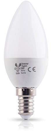 E14 7W LED Leuchtmittel Warmweiß 3er Pack Kerzenform Ersetzt 45W Glühbirne Energiesparlampe Glühlampe Energieklasse A+