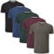 Charles Wilson 5 Pack Plain Crew Neck T-Shirt (Medium, Dark Essentials Type 41)