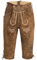 Mufimex Herren Trachten Lederhose Trachtenlederhose Trachtenhose Kniebund Lang Hellbraun 46