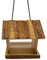 Dehner Natura Premium Wildvogel Futterhaus Arizona, Futterstation für Wildvögel, Vogelhaus platzsparend / robust / hängend, inkl. Aufhängevorrichtung, ca. 21 x 21 x 17 cm, Tannenholz, braun