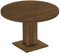 B.R.A.S.I.L.-Möbel Brasilmöbel Säulentisch Rio UNO Rund 120 cm Nussbaum Tisch Esstisch Pinie Massivholz Esszimmertisch Holz Küchentisch Echtholz Größe und Farbe wählbar