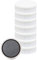 MAUL Magnete MAULsolid Ø20mm (8 Stück) | Mini Magnete aus Kunststoff mit 300g Haftkraft | Starke Magnete für Whiteboard und Magnettafel | ideal für Büro, Homeoffice und Werkstatt | Weiß