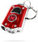 NEBO Mycro Rechargeable LED Keychain Light | Key Ring Flashlight Features 6 Light Modes, Includes 400-Lumen Turbo Mode and 3 LED Color Options; Use as a Necklace, Lanyard or Keyring, Red, One-Size