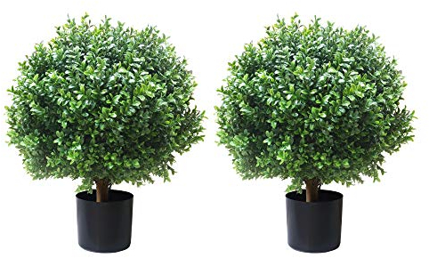ALL SEASON GREEN Künstlicher Buchsbaum, für den Außenbereich, 50 cm, 2 Stück