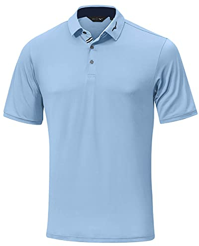 Mizuno Herren bewegen Leichte Runbird Motiv-Polo-Hemd - Blau Bell - L