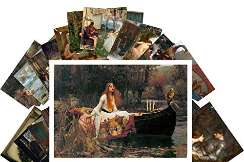 PIXILUV Vintage-Postkarten, 24 Stück, John William Waterhouse, Antik-Museum, Malerei, Kunst, Retro-Poster, Nachdruck
