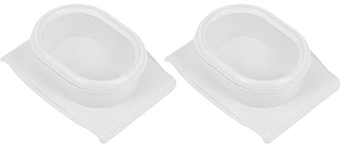 Lurrose 2pcs Food Safety Holder Mandoline Slicing Tool Food Finger Guard for Mandoline Cutting (White)