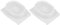 Lurrose 2pcs Food Safety Holder Mandoline Slicing Tool Food Finger Guard for Mandoline Cutting (White)