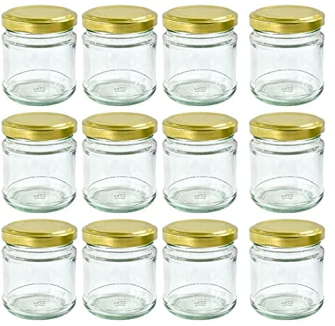 Nutley’s 100ml Round Gold Jam Jars (Pack of 12)
