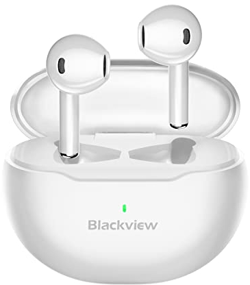 Blackview AirBuds 20 Bluetooth 5.4 Kopfhörer IPX7 | 40H Spielzeit + ANC | In-Ear Ohrhörer mit Deep Bass für Sport/Arbeit | Touch Control, schnelles Aufladen, kompatibel mit iOS/Android