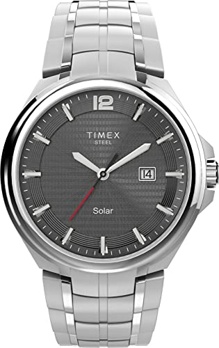 Timex Solar 43mm Edelstahluhr für Herren TW2V39600