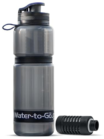 WATER TO GO Wasseraufbereiter-Filterflasche (aktiv, 75 cl) – perfekt für Reisen, Wandern, Camping und Überleben
