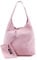 Modarno Umhängetasche Damen Wildleder Clutch Umhängetasche Shopper Damen Echt Leder, Rosa