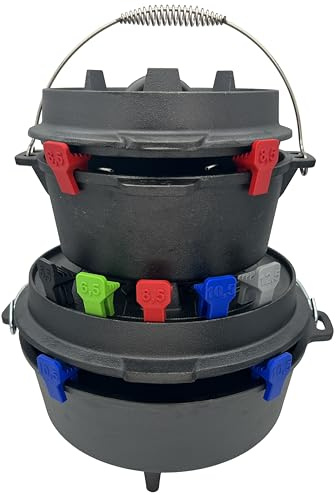 Dutch Oven Abstandhalter Grillzubehör Zubehör Belüftung für Lagerung 3er Set u.a. Petromax, BBQ Toro, Grillfürst (5,5)