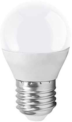 EGLO LED E27 Lampe, Glühbirne, LED Lampe, 5 Watt (entspricht 40 Watt), 470 Lumen, E27 LED neutralweiß, 4000 Kelvin, LED Leuchtmittel, Glühlampe G45, Ø 4,7 cm, Kaltweiß