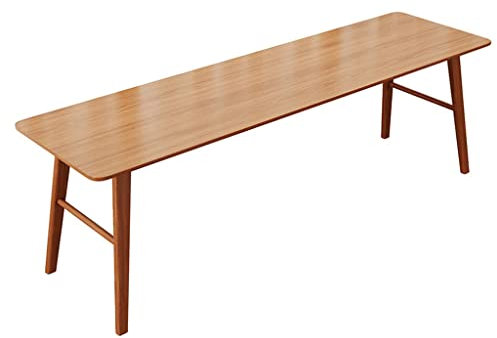 CHANOD Schreibtisch Aus Massivholz, Rechteckige Form, Schreibtisch Für Computer, Blockschreibtisch, Moderner Minimalistischer Stil, Ursprüngliche Holzfarbe, Kirsche, Nussbaum