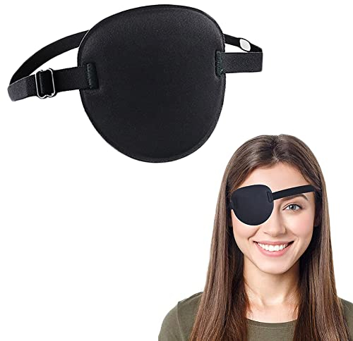Augenklappe, Verstellbare Augenklappen Medizinisch Piraten Augenklappe für Erwachsene und Kinder Amblyopie Lazy Eye