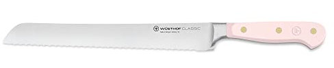 WÜSTHOF Classic Brotmesser 23 cm mit Präzisions-Doppelwelle, Pink Himalayan Salt (Rosa)