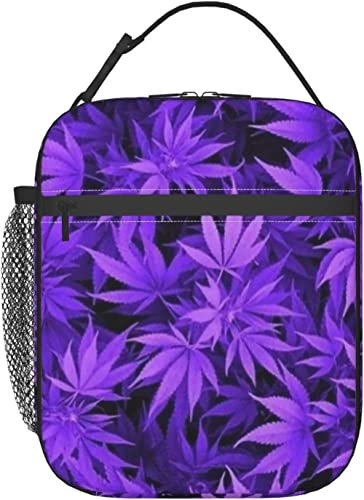 Marihuana-Weed-Blatt-Lunch-Tasche, langlebige, isolierte Lunchbox, wiederverwendbare Einkaufstasche für Erwachsene, wiederverwendbare Kühltasche