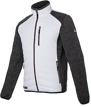 KÜBLER Workwear | KÜBLER PULSE TECH Arbeitshybridjacke | weiß/anthrazit | Größe XS