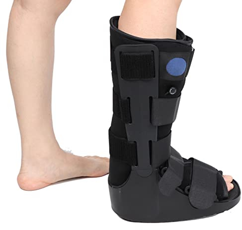Air Cam Walker Frakturstiefel, Hoher, Ultraleichter Air-Walker-Stiefel, Orthopädischer Stiefel für Gebrochenen Fuß Verstauchten Knöchel Frakturen,Vollständiger Schutz,mit Gasbeutel (XL)