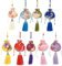nbeads 9 STK. 9 Farben Chinesische Sachet-Taschen, Brokat-Schmuck-Taschen Süßigkeiten Sachet Beutel für Weihnachten Thanksgiving Hochzeit Halloween Dekoration, 32cm Lang