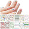 JMEOWIO 12 Sheets Cute Nail Stickers for Kids Nail Art Stickers Decals Self-Adhesive Flower Fruit Nail Supplies Nail Art Design Decoration Accessories